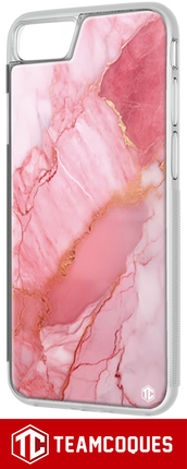 Coque design MARBRE ROSE 1 - TEAMCOQUES