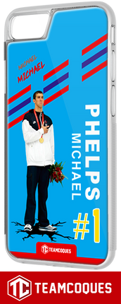 Coque joueur MICHAEL PHELPS NATATION JO - TEAMCOQUES