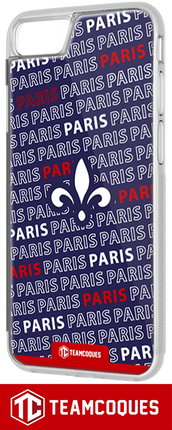 Coque foot PARIS SG PSG texte oblique - TEAMCOQUES