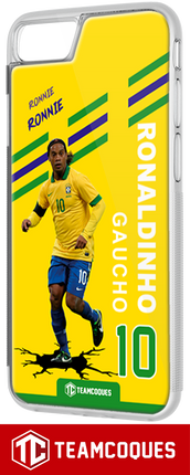 Coque joueur RONALDINHO BRESIL R10 RONNIE - TEAMCOQUES